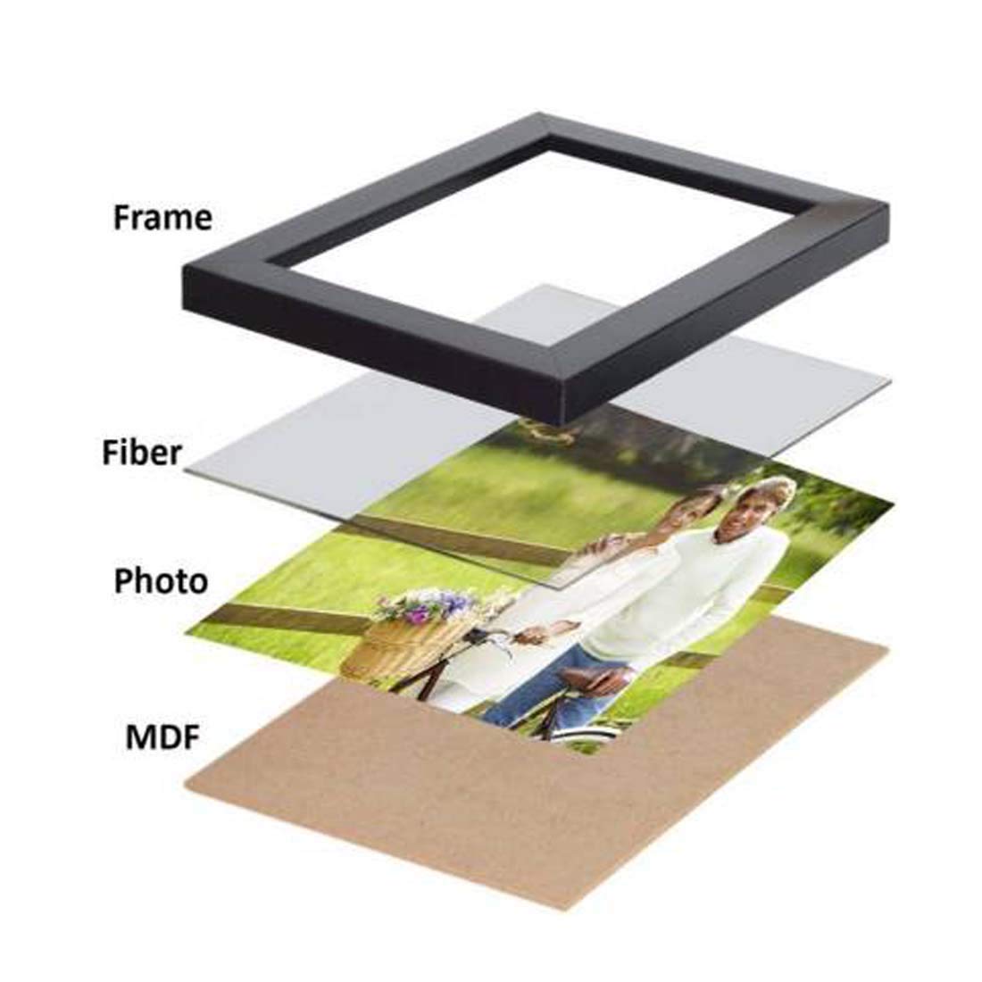 Ag Crafts A4 Picture Photo & Document Frames (Black)